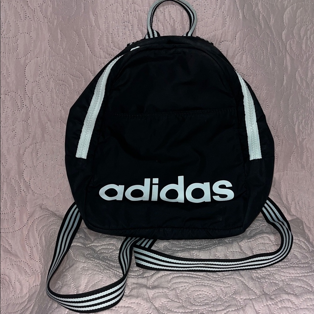Adidas Black and White Backpack